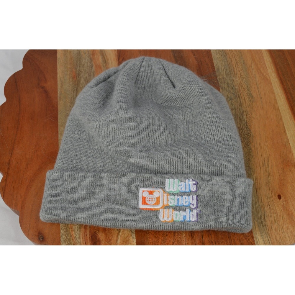 Walt Disney World Tight Knit Beanie Hat Cap - Grey
